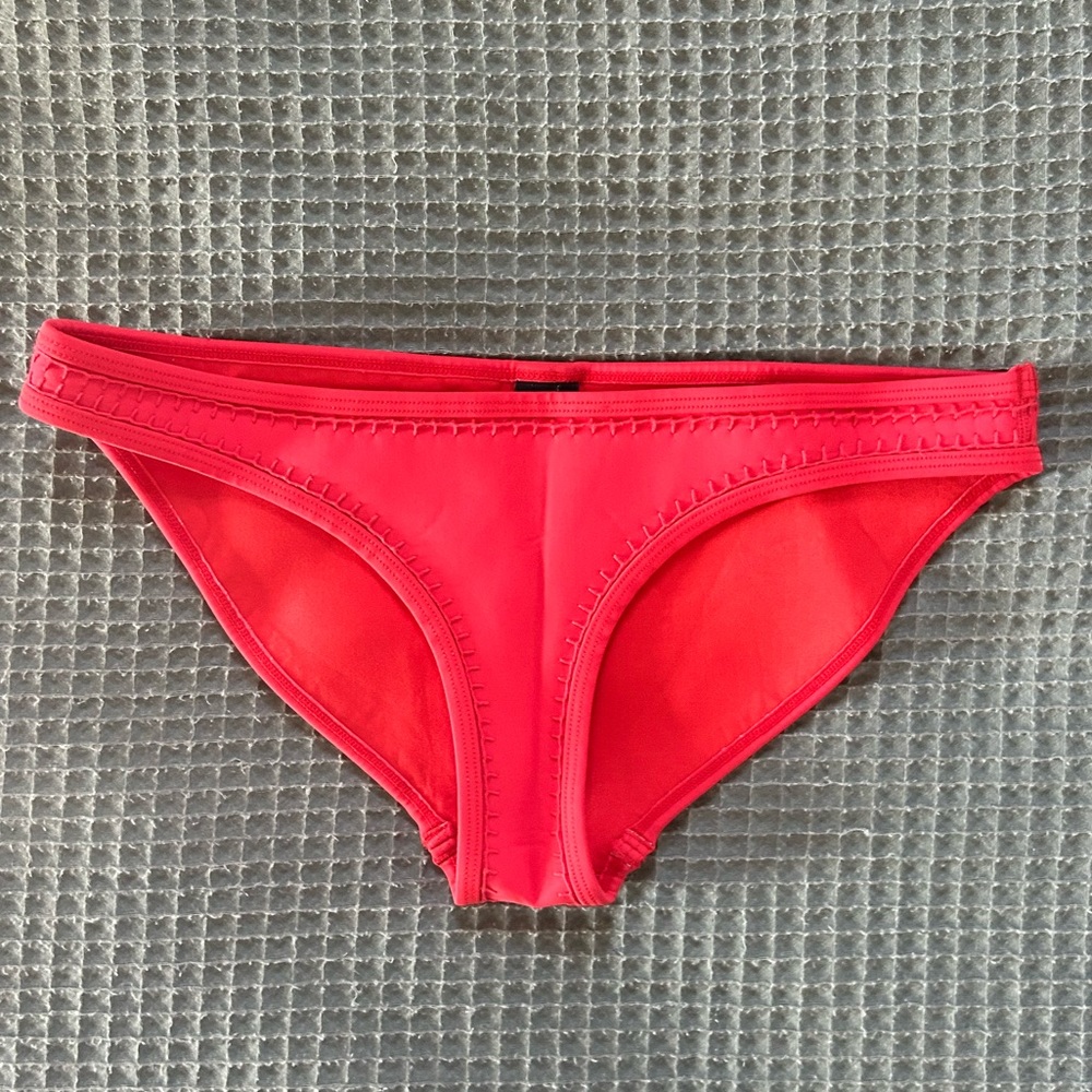 Triangl Red Neoprene Bikini Bottom